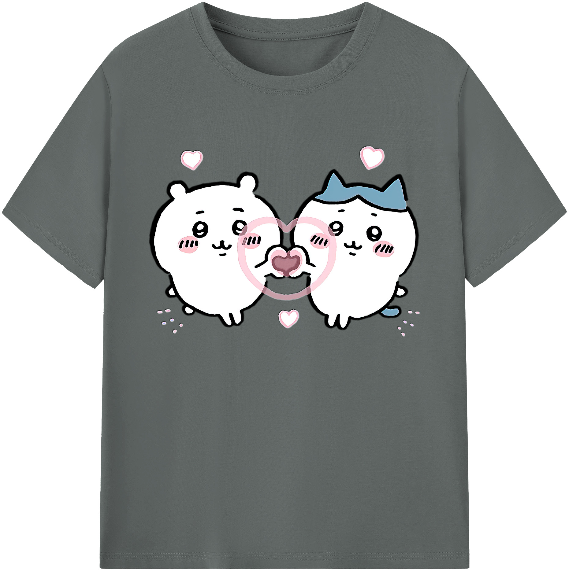 （画像用） ちいかわ ちいかわ Chii-kawa chiikawa 綿100％ メンズ半袖Tシャツ｜肌触りやわらか＆通気性
